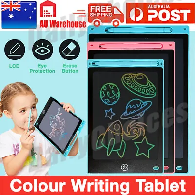 10 / 12  LCD Writing Tablet Drawing Board Colorful Doodle Handwriting Pad AU • $8.55