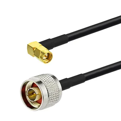 £7.42 • Buy N-Type Male To SMA Male Right Angle Adapter Pigtail Cable KSR195 50cm For WLAN