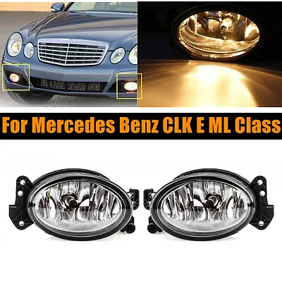 Pair Of Front Fog Driving Lamp Light For Mercedes Benz CLK E ML Class RH + LH • $33.99