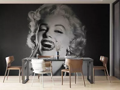 3D Marilyn Monroe Black Self-adhesive Removeable Wallpaper Wall Mural1 209 • $41.39