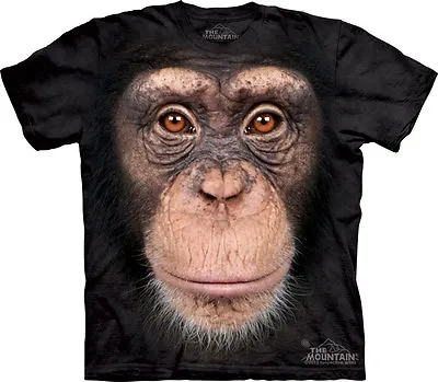 £29.99 • Buy CHIMP FACE The Mountain T Shirt Chimpanzee Primate Unisex