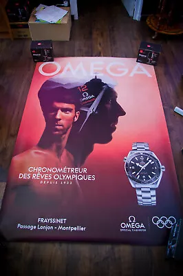 OMEGA OLYMPIC GAMES RIO 2016 Original Advertising Poster Rolled French Grande  • $389