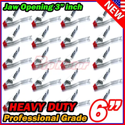 Lot 6  Heavy Duty Metal Spring Clamps Studio Tips DIY Tool Clip 2.5  Jaw Opening • $6.80