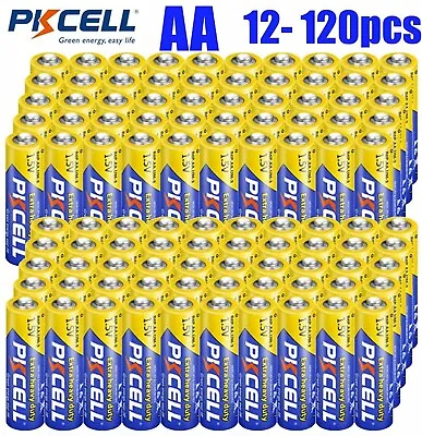 100Pcs AA Batteries 1.5V Double A Cell E91 R6P PC1500 Carbon-Zinc For TV Remote • $18.69