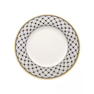  Audun Promenade Dinner Plate 10.5 In White/Gray/Yellow  • $74.87