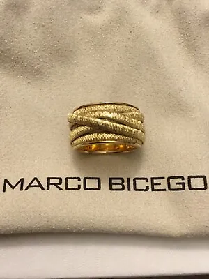 Marco Bicego / The Cairo / Ring 7 Wires / Yellow Gold Size 6.25 • $2999.90