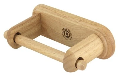£7.59 • Buy Toilet Loo Roll Paper Holder Wooden Bathroom Wall Mounted Roll Storage Rack Home