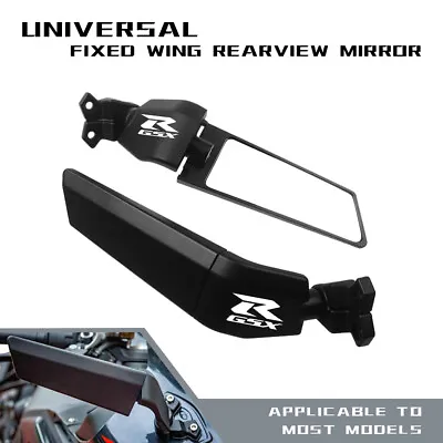 Enlarged Motorcycle Adjust Mirror Winglet Rearview For SUZUKI GSXR 600 750 1000 • $62.69