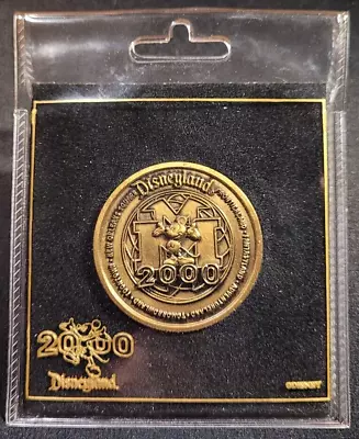 Rare 2000 Disneyland Millennium Celebration Mickey Mouse Bronze Coin Medallion • $29.99