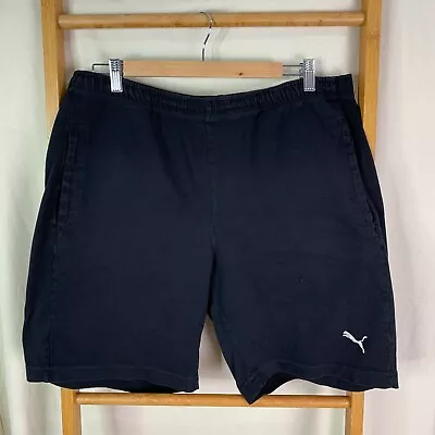 $7.48 • Buy Puma Sweat Shorts Mens Large Black Sportswear