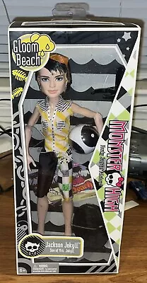 MONSTER HIGH Jackson Jekyll DOLL 11” Gloom Beach NEW IN BOX! Vollyball • $45