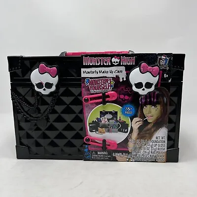 Monster High Makeup Case Black Just Play Monsterfy Box 35+ Pieces Expired? • $59.99