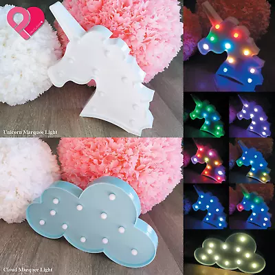 Unicorn Marquee Night Light Magic LED Lamp Color Changing Party Kids Baby Shower • $8.99