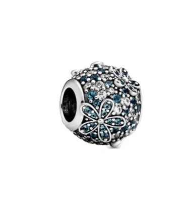 $79 • Buy Pandora Charms Genuine Pandora Green Pave Disney Flower Charm #798797CO1