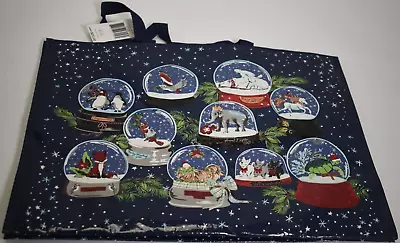 Vera Bradley 4 Piece Market Tote Set Reusable Shopping Bags Snow Globes • $19.99