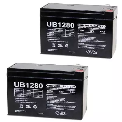 UPG 2 Pack - 12V 8Ah Bruno Electra-Ride Stairlifts Battery • $46.99