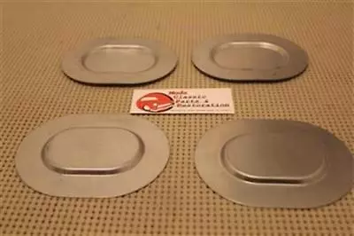 $18.60 • Buy Chevy GM A Body Trunk Floor Pan Oval Drain Plug Plates Set Of 4 New