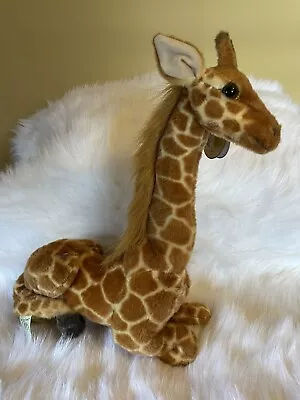 Jehlani Giraffe 18  Cute Stuffed Giraffe Animal Brown Plush Tiger Tale Toy NWT • $21.99