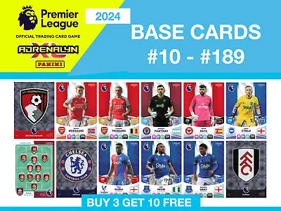 £0.99 • Buy Panini Premier League Adrenalyn XL 2024 2023/24 Base Cards #10 - #189