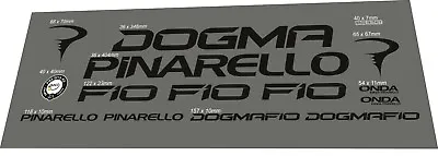 $39 • Buy Pinarello Dogma F10 Custom Made Frame Decal Set Glossy Black