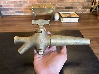 Large Antique Vintage Bronze Or Brass Barrel Keg Beer Wine Tap Spigot 10” Long • $125