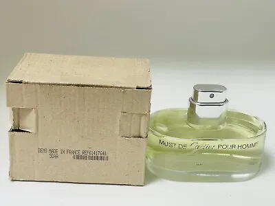 Must Pour Homme De Cartier Cologne 3.3 Oz 100 ML Eau De Toilette Men Same As Pic • $229.50