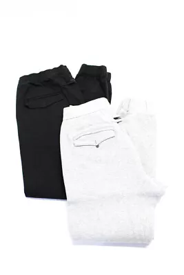 ZANEROBE Mens Cotton Drawstring Tapered Jogger Pants Black Size EUR36 Lot 2 • $42.69