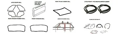 Complete Rubber Seal Set Fit For Mercedes W123 Door Trunk Bumper Sunroof Window • $438.14