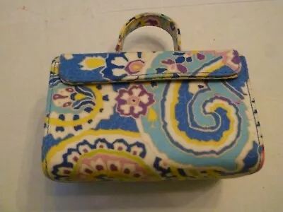 Vera Bradley Jewelry Box Blue Capri With Sparate Ring Tray 5 X 5 X 3 Fabric • $12