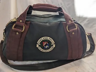 Vintage Belding Sports Leather Duffel Gym Bag. Oakland Hills CC.  • $49.99