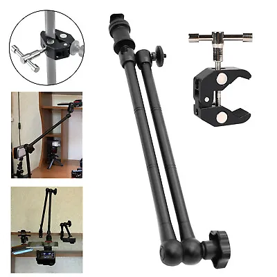 20  Articulating Magic Arm Super Clamp Adjustable Friction For DSLR Monitor CNC • £21.21