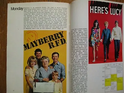 1968 TV Guide- Fall Preview(MAYBERRY  RFD/HAWAII FIVE-O/ADAM 12/MOD SQUAD/LANCER • $49.99