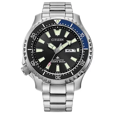 Citizen Promaster Dive Automatic Black Dial Calendar Men's Watch 44MM NY0159-57E • $255.99