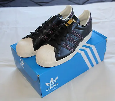 $79.95 • Buy Adidas Originals S75846 Superstar 80s Black Pink White Trainers Mens Size US 5