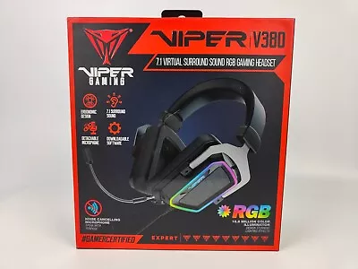 Viper V380 7.1 Virtual Surround Sound RGB Gaming Headset • £15