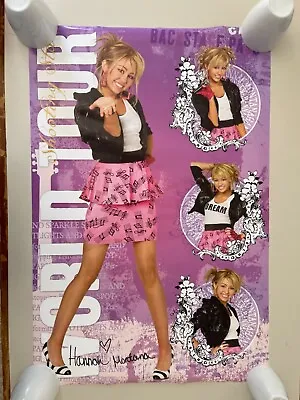 HANNAH MONTANAMILEY CYRUS WORLD TOUR SHOOTING STAR AUTHENTIC 2000’s POSTER  • $44.99