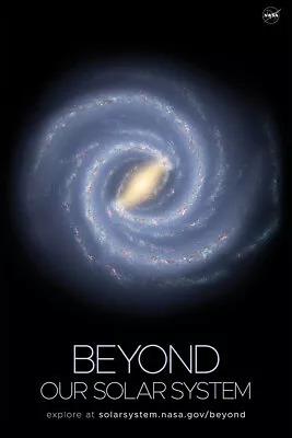 Nasa Beyond Solar System Milky Way Galaxy Art Wall Room Poster - POSTER 20x30 • $23.98