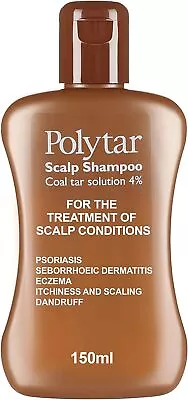 Polytar Scalp Shampoo Treats Psoriasis Seborrhoeic Dermatitis Eczema Dandruff • £9