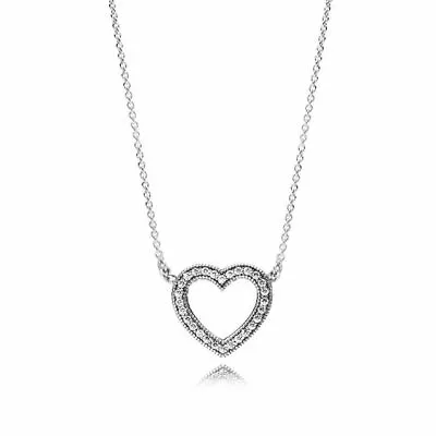 Authentic 925 SIlver Loving Hearts Of PANDORA Necklace #590534CZ- 45cm POUCH • $32.99