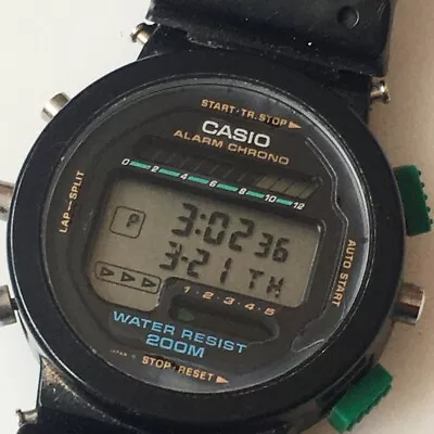 C1990s Gents Casio DW-6200 G-Shock Wristwatch. Missing Shroud. Working Fine. • £9.99