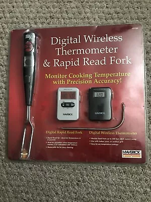 Maverick Digital Wireless Remote BBQ Oven Meat Thermometer W Rapid Read Fork • $19.99