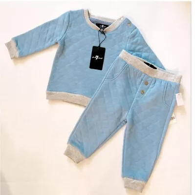 7 For All Mankind Infant Boys Quilted 2-Piece Set • $19