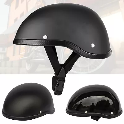 Motorcycle Half Helmet Beanie Cruising Skull Cap Small Helmets Universal US E3L9 • $18.80