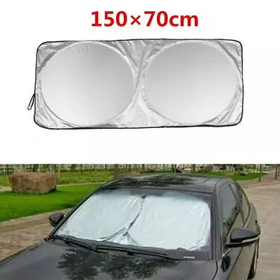 SilverCar Windshield Visor Cover Front Windows Shade Sun Protection 150X70cm  • $11.89