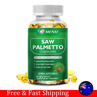 Saw Palmetto - 120 Capsules Prostate Health Mens Health Softgel Dietary Support • $19.99