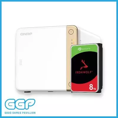 Bundle -- Qnap TS-462-2G 4 Bay Diskless NAS+Seagate IronWolf 8TB 7200 HDD • $899