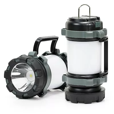 LIVABIT Rechargeable 800LM Super Bright LED Flash Light Lantern Grey Power Bank • $18.99