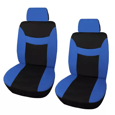 Auto Front Seat Covers And Headreset For Car Truck SUV Van - Universal Protector • $13.98