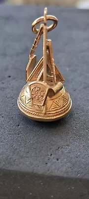 Gold Onyx Masonic Pendant • £375