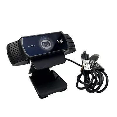 Logitech C920 V-U0028 Webcam Carl Zeiss Tessar HD 1080P Tested • $24.99